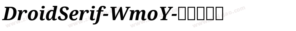 DroidSerif-WmoY字体转换