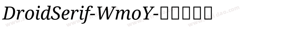 DroidSerif-WmoY字体转换
