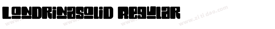 LondrinaSolid-Regular字体转换