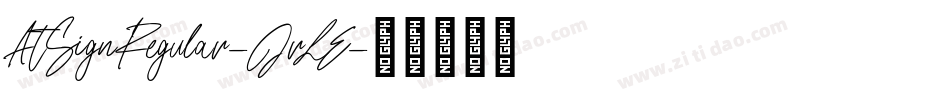 AtSignRegular-JrLE字体转换