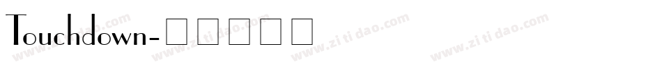 Touchdown字体转换