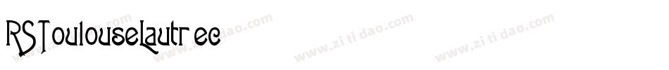 RSToulouseLautrec字体转换