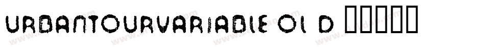 UrbanTourVariable-Ol9d字体转换