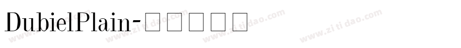 DubielPlain字体转换