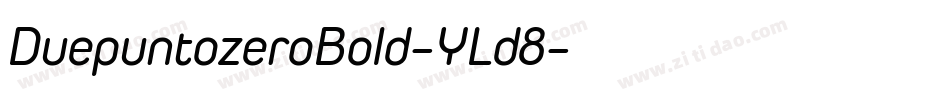 DuepuntozeroBold-YLd8字体转换