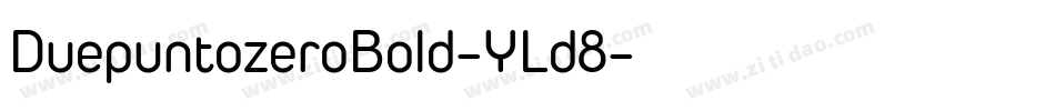 DuepuntozeroBold-YLd8字体转换
