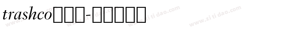 trashco转换器字体转换