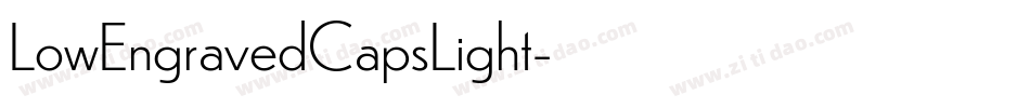 LowEngravedCapsLight字体转换