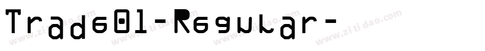 Trade01-Regular字体转换