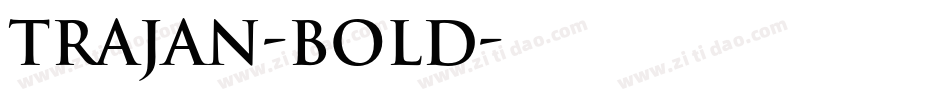 Trajan-Bold字体转换