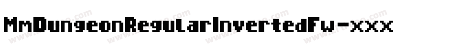 MmDungeonRegularInvertedFw-xxxO字体转换