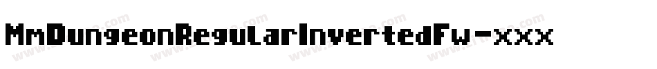 MmDungeonRegularInvertedFw-xxxO字体转换