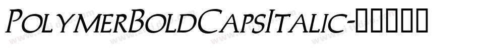 PolymerBoldCapsItalic字体转换