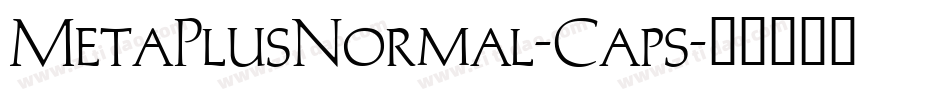MetaPlusNormal-Caps字体转换