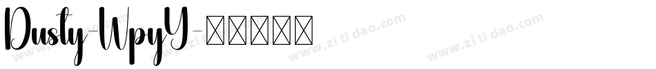 Dusty-WpyY字体转换