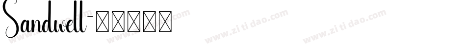 Sandwell字体转换