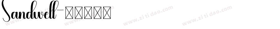 Sandwell字体转换