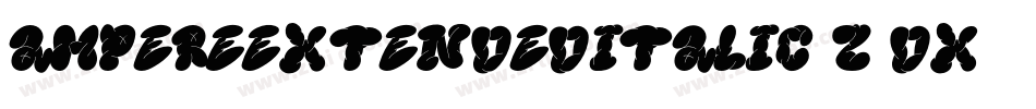 AmpereExtendedItalic-Z9Dx字体转换