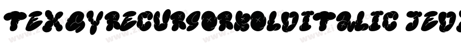 TexgyrecursorBolditalic-JEDx字体转换
