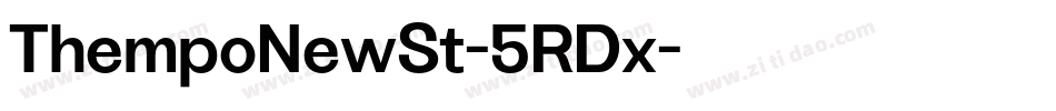 ThempoNewSt-5RDx字体转换