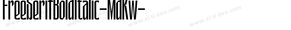 FreeSerifBoldItalic-MdKw字体转换
