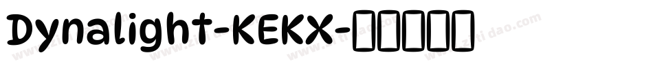 Dynalight-KEKX字体转换