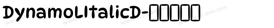 DynamoLItalicD字体转换