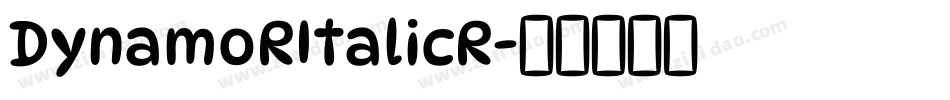 DynamoRItalicR字体转换