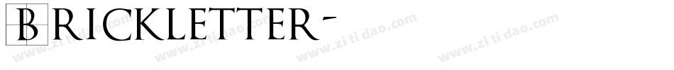 Brickletter字体转换