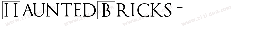HauntedBricks字体转换