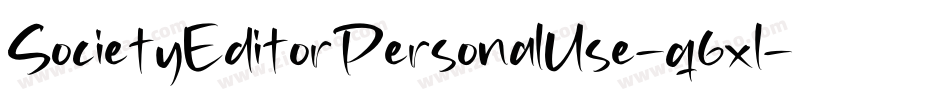 SocietyEditorPersonalUse-q6xl字体转换