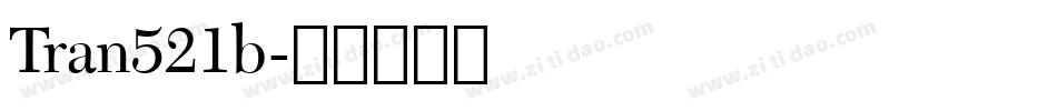 Tran521b字体转换