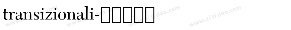 transizionali字体转换