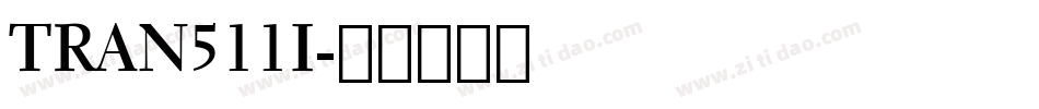 TRAN511I字体转换