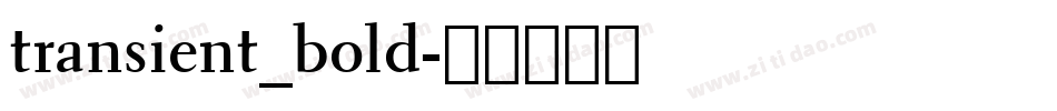 transient_bold字体转换