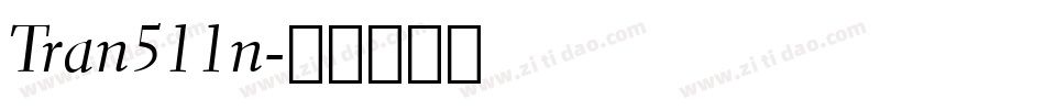 Tran511n字体转换
