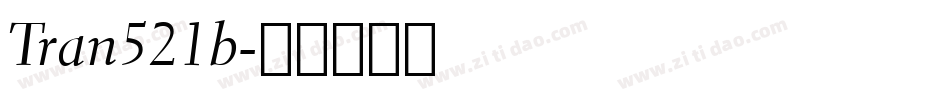 Tran521b字体转换