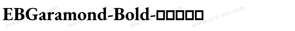 EBGaramond-Bold字体转换