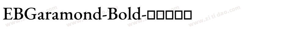 EBGaramond-Bold字体转换