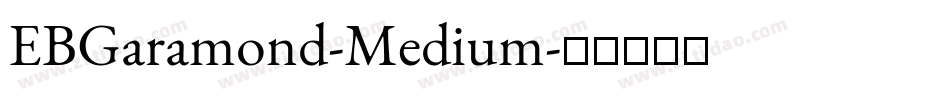 EBGaramond-Medium字体转换