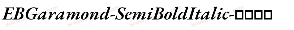 EBGaramond-SemiBoldItalic字体转换