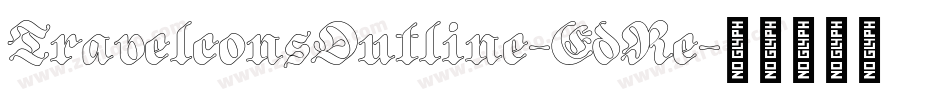 TravelconsOutline-EdRe字体转换 TravelconsOutline-EdRe字体转换