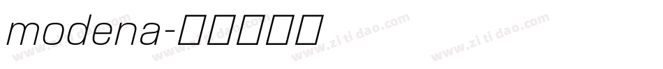 modena字体转换