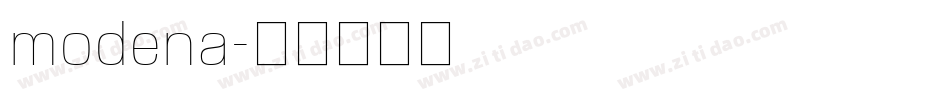 modena字体转换