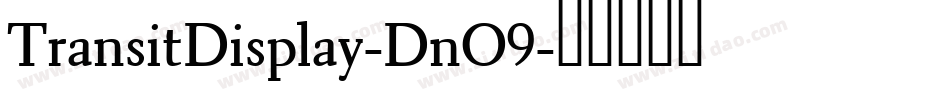 TransitDisplay-DnO9字体转换