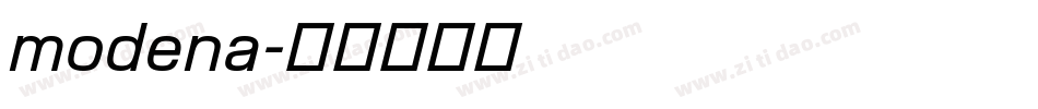 modena字体转换