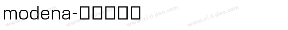 modena字体转换