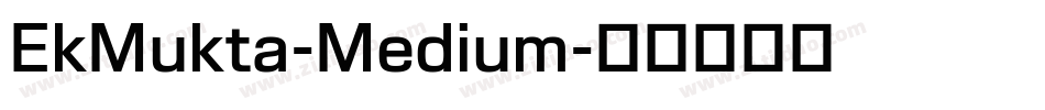 EkMukta-Medium字体转换