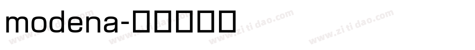 modena字体转换