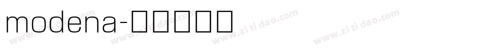 modena字体转换